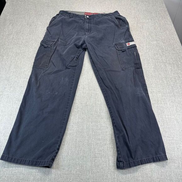Quiksilver Other - Vintage Quiksilver Cargo Pants Mens 36x30 Blue Relaxed‎ Baggy Skater Streetwear